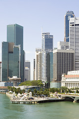 Image showing Singapore financial district