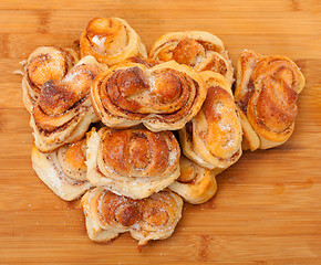 Image showing Fresh appetizing sweet rolls