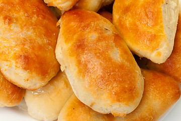 Image showing Baked patties on plate