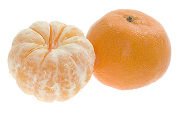 Image showing Two mandarin oranges

