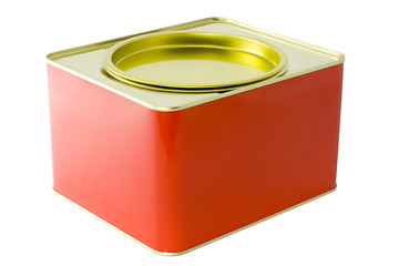 Image showing Red tin box

