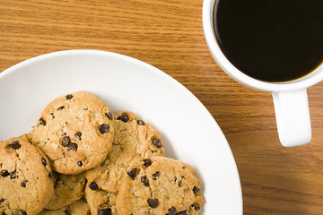 Image showing Cookies and coffee

