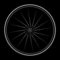 Image showing Bike wheel