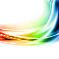 Image showing Colourful waves. Vector background