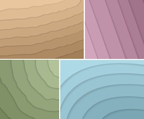 Image showing Set of elegant backgrounds. Vector