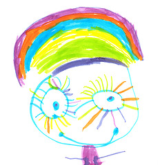 Image showing Rainbow Girl