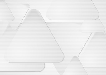 Image showing White triangles. Vector abstract background