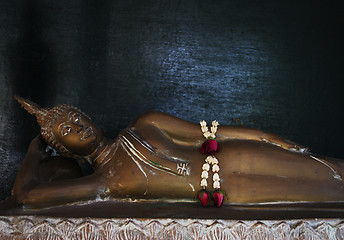 Image showing Buddhist statue inside a temple
