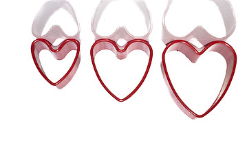 Image showing Red hearts