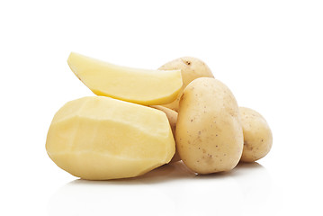 Image showing New potatoes isolated 