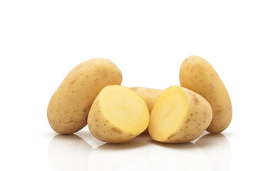 Image showing New potatoes isolated 