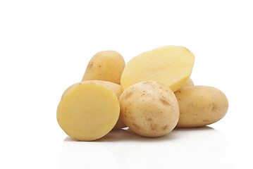 Image showing New potatoes isolated 