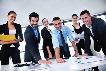 Image showing business people in a meeting at office