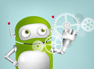 Image showing Green Robot