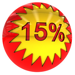 Image showing ball with fifteen percent