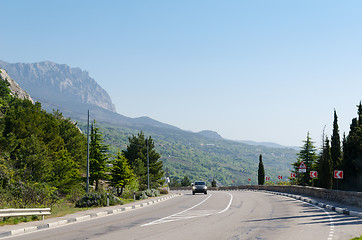 Image showing road in mountain. Ukraine, Crimea