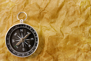 Image showing Compass on the grunge  background