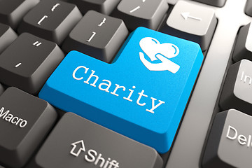 Image showing Keyboard with Charity Button.
