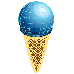 Image showing Ice cream earth