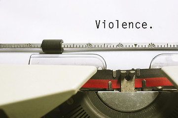 Image showing violence