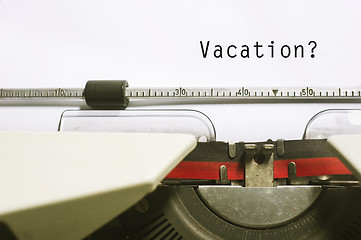 Image showing vacations or holidays