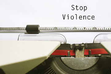 Image showing stop violence