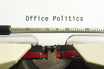 Image showing office politics