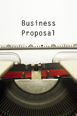 Image showing Business proposal