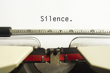 Image showing silence concepts