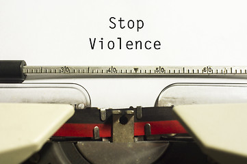 Image showing stop violence