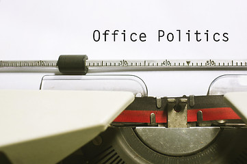 Image showing office politics