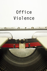 Image showing office violence