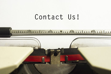 Image showing contact us