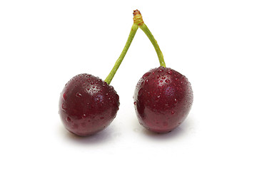 Image showing Ripe cherries 