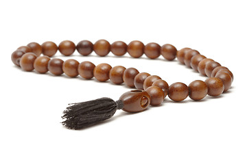 Image showing Wooden rosary