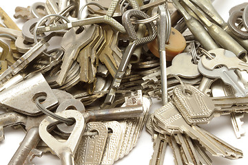 Image showing Heap of keys