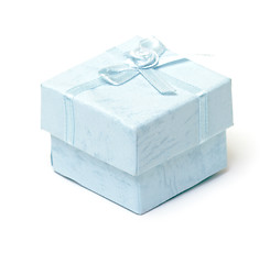 Image showing Cyan gift box