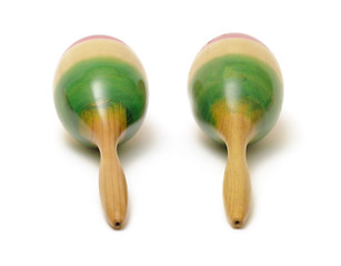 Image showing Maracas on white 