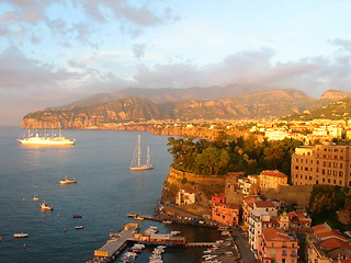 Image showing Sunset Sorrento