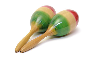 Image showing Maracas on white 