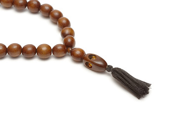 Image showing Wooden rosary