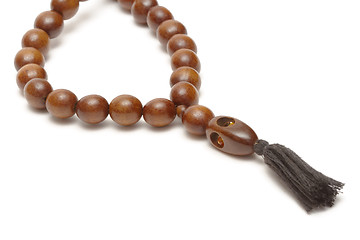 Image showing Wooden rosary