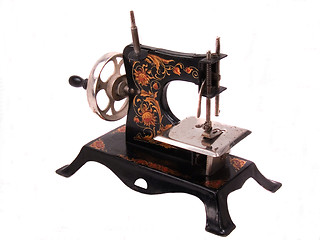 Image showing Antique Child's Toy Sewing Machine