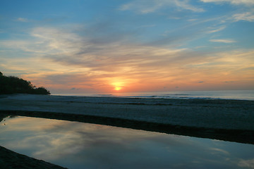 Image showing Beautiful landscape with a sunrise