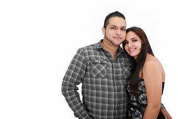 Image showing Hispanic couple smiling