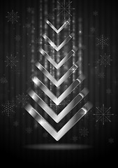 Image showing Abstract Christmas fir tree. Vector