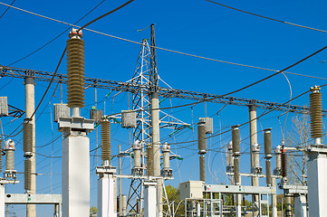 Image showing high-voltage substation