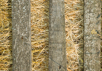 Image showing wood and straw