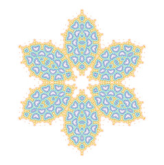 Image showing Abstract ornamental color shape