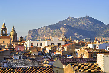 Image showing View of Palermo with roofs